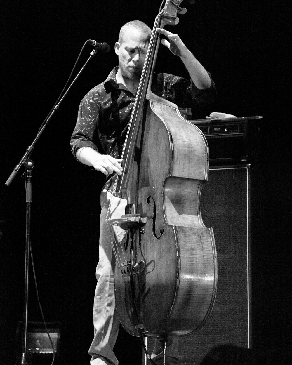 Avishai Cohen on double bass at the BFM, Geneva